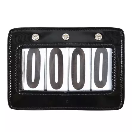 Kilpailunumero 4-numeroinen neliö strasseilla, musta Hansbo Sport - Suitset, ohjat ja suitsitarvikkeet - 7320276044670 - 1