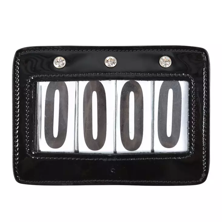 Kilpailunumero 4-numeroinen neliö strasseilla, musta Hansbo Sport - Suitset, ohjat ja suitsitarvikkeet - 7320276044670 - 1