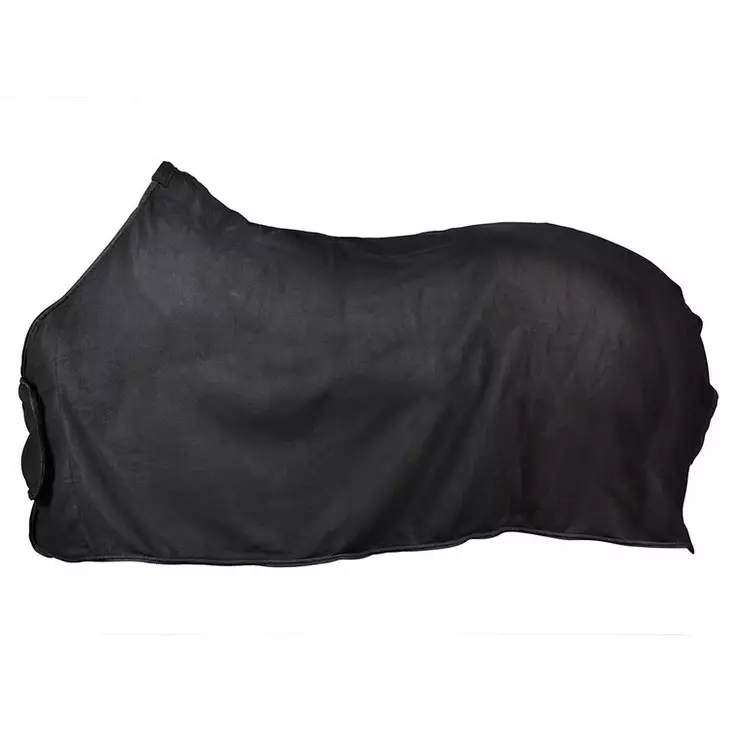 Fleeceloimi etuläpällä 145cm musta HS - Hevosen loimet - 7320276039263 - 1