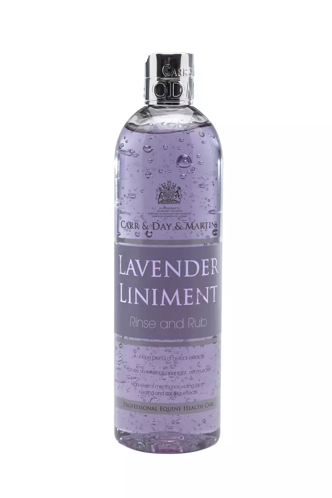 Lavender Liniment - laventelilinimentti 500ml Carr & Day & Martin - Hevosen lihasten ja jalkojenhoito - 5021544402100 - 1
