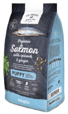 Puppy Salmon with Spinach and Ginger Go Native - Koiran kuivaruuat - 5390119012021 - 1