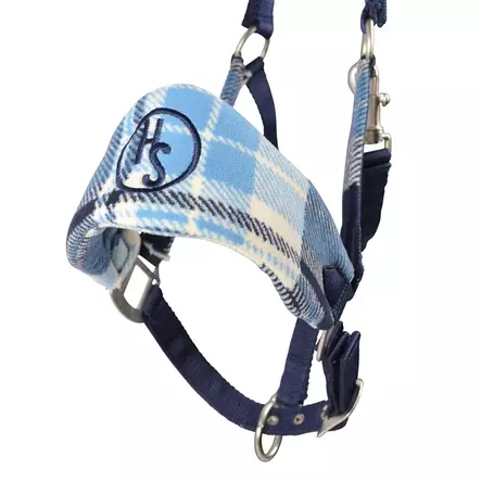 Hevosen riimu Emmy ruudullinen sininen Hansbo Sport - Hevosen riimut, kaulapannat ja narut - 7320276044861 - 2