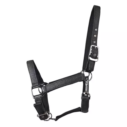 Riimu Tindra kimalteleva neopreenipehmusteilla, musta Hansbo Sport HS - Hevosen riimut, kaulapannat ja narut - 7320276036071 - 1