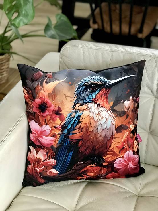 Tyyny pikkulintu 45x45cm KABOO - Tuotteita omistajalle ja ratsastajalle - Kabootyyny51 - 1