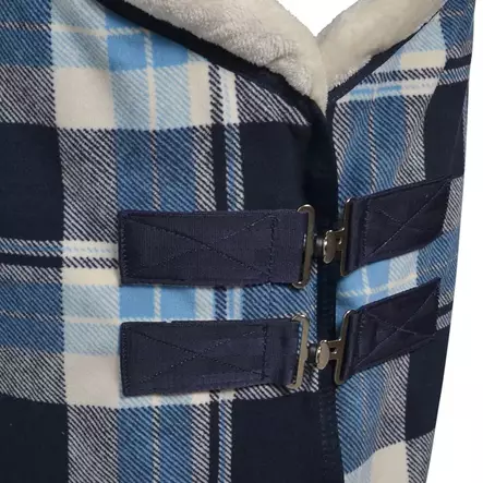 Fleeceloimi Emmy ruudullinen sininen Hansbo Sport - Hevosen loimet - 7320276044922 - 2