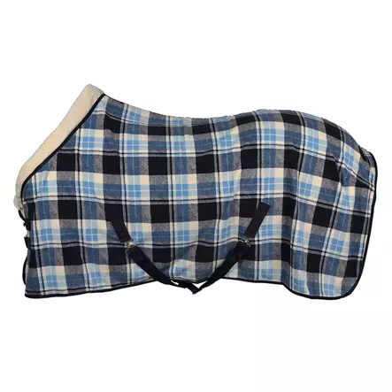 Fleeceloimi Emmy ruudullinen sininen Hansbo Sport - Hevosen loimet - 7320276044922 - 1