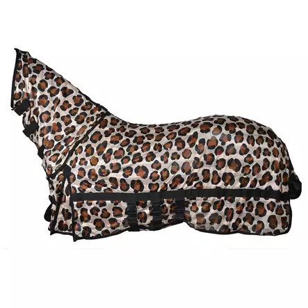 Hyönteisloimi kaulakappaleella Safari Breeze leopardikuosi Hansbo Sport HS - Hevosen loimet - 7320276045622 - 1