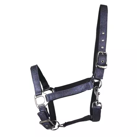 Riimu Tindra kimalteleva neopreenipehmusteilla, sininen Hansbo Sport HS - Hevosen riimut, kaulapannat ja narut - 7320276036132 - 1