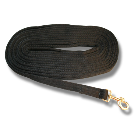 Juoksutusliina 8m musta Hansbo Sport - Hevosen juoksutus ja maastakoulutus - 7320278343252 - 1