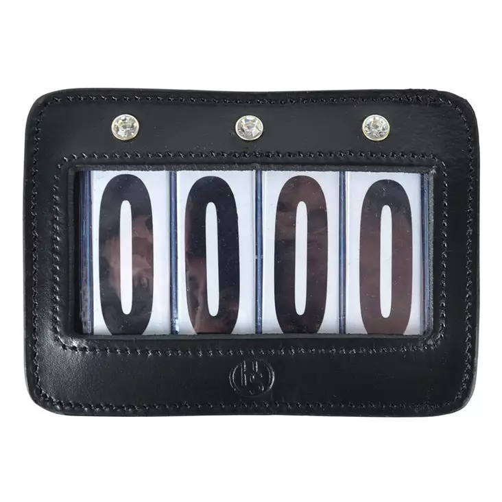 Kilpailunumero 4-numeroinen neliö strasseilla, musta Hansbo Sport - Hevosen satulatarvikkeet - 7320276044632 - 1