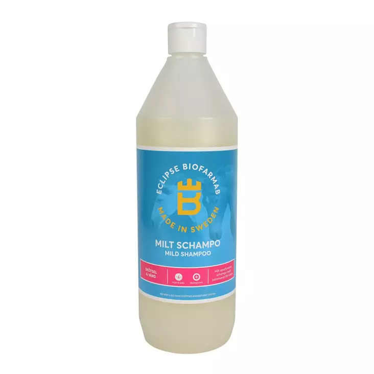 Milt Shampoo täyttöpullo 1l Eclipse Biofarmab - Hevosen pesu ja puhdistus - 7330824005572 - 1