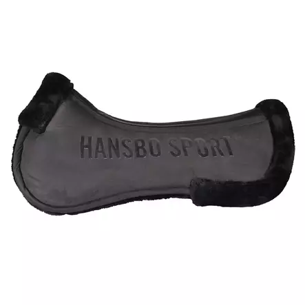 Karvaromaani tekoturkiksella musta full Hansbo Sport - Hevosen satulatarvikkeet - 7320276039553 - 2