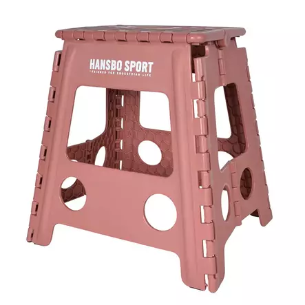 Jakkara kokoontaitettava roosa muovia Hansbo Sport - Telineet, lukot, jakkarat ja ripustimet - 7320276041143 - 1