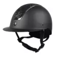 Ratsastuskypärä Silhouette mattamusta / musta glitter Hansbo Sport - Päähineet ja kypärät - 7320276013683 - 1