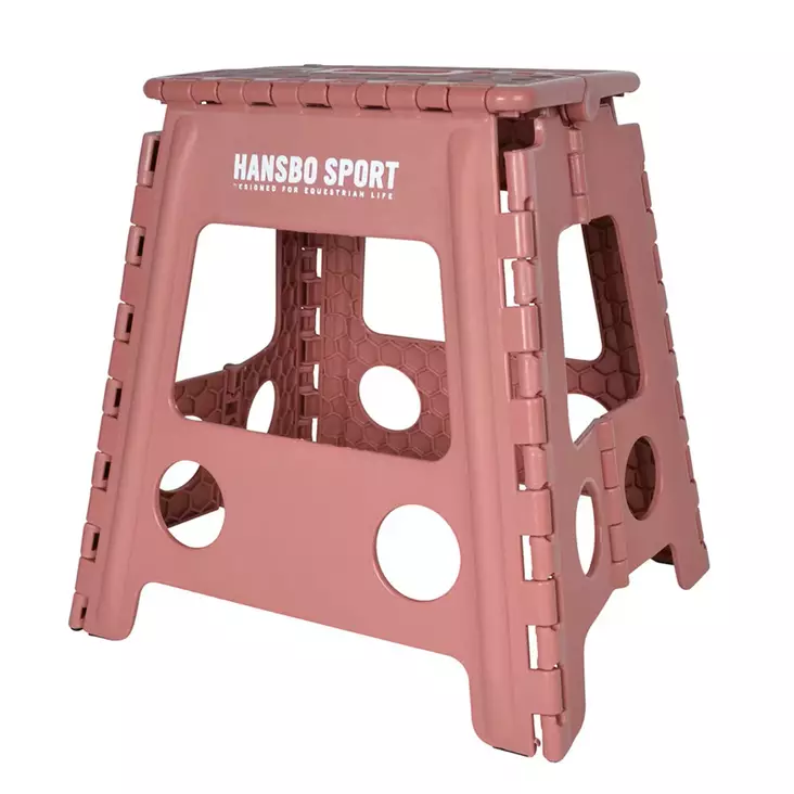 Jakkara kokoontaitettava roosa muovia Hansbo Sport - Telineet, lukot, jakkarat ja ripustimet - 7320276041143 - 1