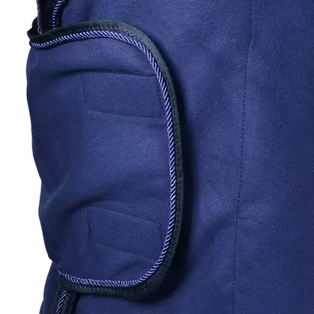 Fleeceloimi etuläpällä 145cm sininen HS Hansbo Sport - Hevosen loimet - 7320276039324 - 2