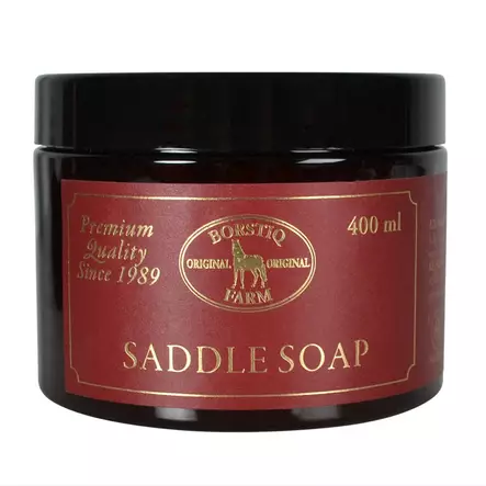 Satulasaippua Saddle Soap 400 ml Borstiq Farm - Hevosen varusteiden hoito - 7320276046124 - 1