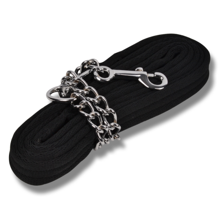 Riimunnaru ketjulla 2,9m musta Hansbo Sport - Hevosen riimut, kaulapannat ja narut - 7320270116304 - 1