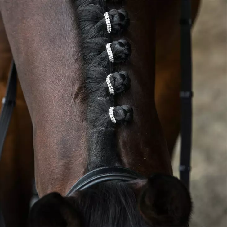 Letityslenkit Kristalli 20mm 10 kappaletta Hansbo Sport - Hevosen harjat, suat ja letitys - 7320270258394 - 1