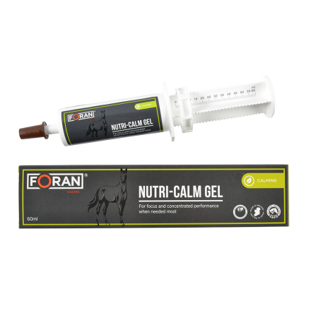 Nutri - Calm geeli 60ml rauhoittava Foran Equine - Stressireaktiot, lihakset, palautuminen - 5390998004124 - 1