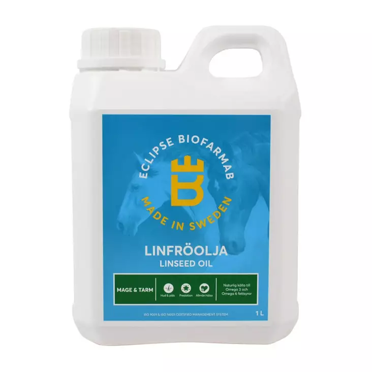 Pellavaöljy - Linfröolja Eclipse Biofarmab - Erikoisruokavaliot ruuansulatuskanavalle - 7330824009884 - 1