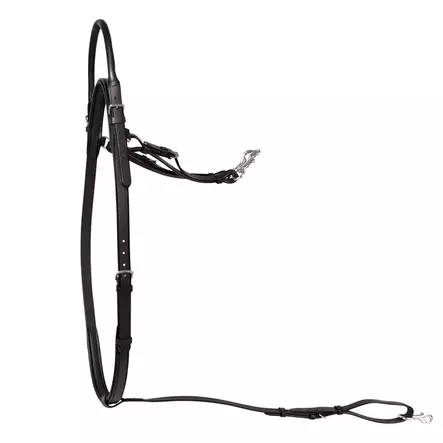 Musta rintaremmi kahvalla Hansbo Sport - Hevosen satulatarvikkeet - 7320276041105 - 1