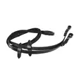 Ohjat Reflex heijastavat nahka - grip musta Hansbo Sport - Hevosen heijastimet - 7320276033865 - 2