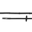 Ohjat Reflex heijastavat nahka - grip musta Hansbo Sport - Hevosen heijastimet - 7320276033865 - 1