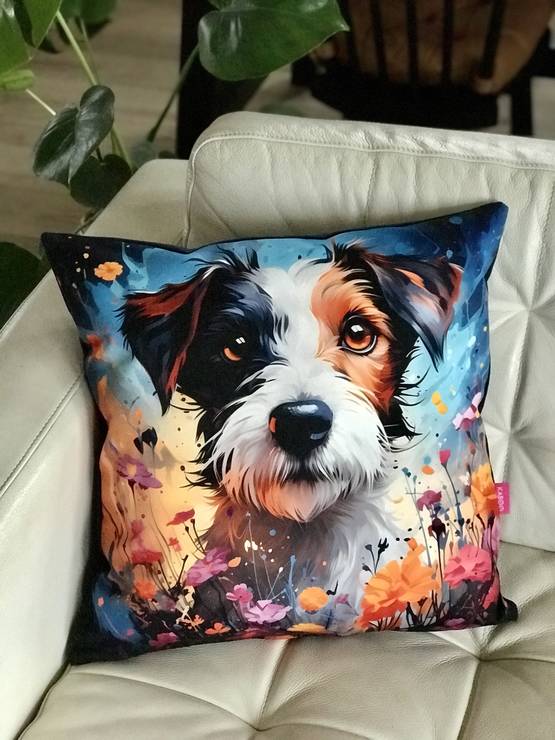 Tyyny jackrussel 45x45cm KABOO - Tuotteita omistajalle ja ratsastajalle - Kabootyyny25 - 1