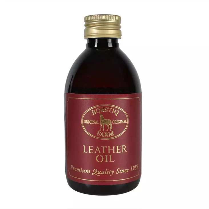 Nahkaöljy Leather Oil 250 ml syvähoitava Borstiq Farm - Hevosen varusteiden hoito - 7320276046155 - 1