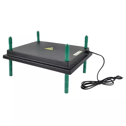 Lämpölevy tipuille 30 × 40 cm 30 W säädettävillä jaloilla Willab - Kotieläinten lämpövalaisimet ja lamput - 7320276040696 - 2