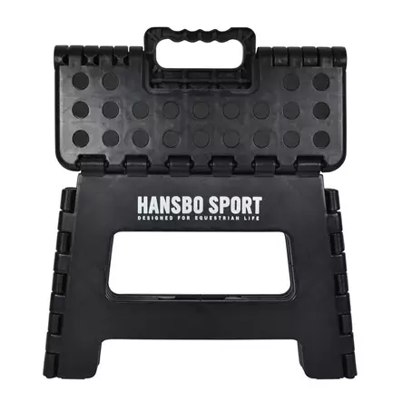 Jakkara kokoontaitettava musta muovia Hansbo Sport - Telineet, lukot, jakkarat ja ripustimet - 7320276041136 - 2