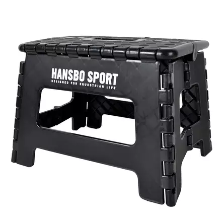 Jakkara kokoontaitettava musta muovia Hansbo Sport - Telineet, lukot, jakkarat ja ripustimet - 7320276041136 - 1