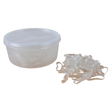 Letityskuminauha 22mm 500kpl kirkas Hansbo Sport - Hevosen harjat, suat ja letitys - 7320270281736 - 1