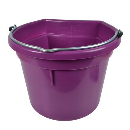 Muoviämpäri suora sivu 20L liila Hansbo Sport - Hevosen juoma-astiat ja -automaatit - 7320276020926 - 1