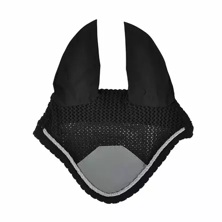 Korvahuppu heijastimella musta HS - Hevosen heijastimet - 7320276031137 - 1