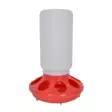 Ruokinta-automaatti 1 kg punavalkoinen Gaun - Kotieläinten ruokinta- ja juoma-astiat - 8435039006457 - 1
