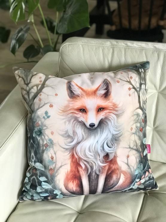 Tyyny istuva kettu 45x45cm KABOO - Tuotteita omistajalle ja ratsastajalle - Kabootyyny57 - 1