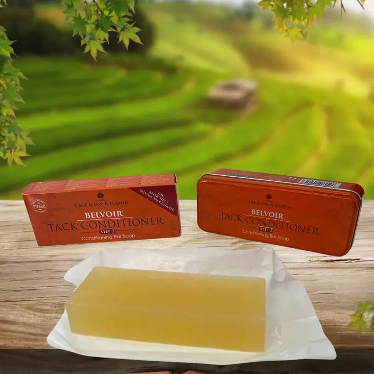 Belvoir säilytysrasia Tack Conditioning Soap hoitoaineelle - Hevosen varusteiden hoito - 5021544500127 - 1
