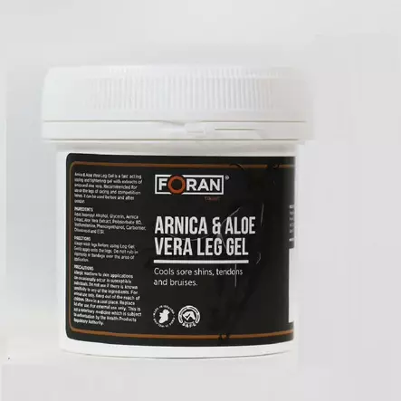 Arnica & Aloe Vera Leg Gel 500g Foran Equine - Hevosen lihasten ja jalkojenhoito - 5390998011498 - 1