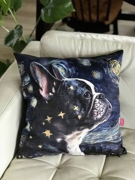 Tyyny bostoninterrieri 45x45cm KABOO - Tuotteita omistajalle ja ratsastajalle - Kabootyyny28 - 1