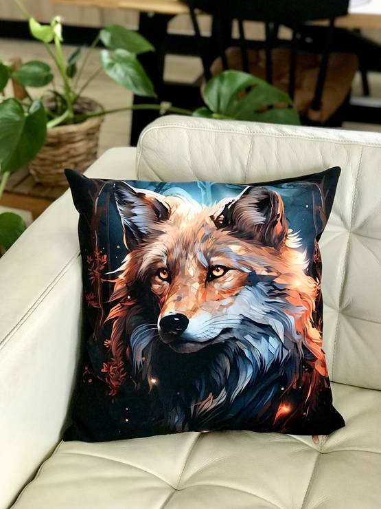 Tyyny ketun pää 45x45cm KABOO - Tuotteita omistajalle ja ratsastajalle - Kabootyyny48 - 1