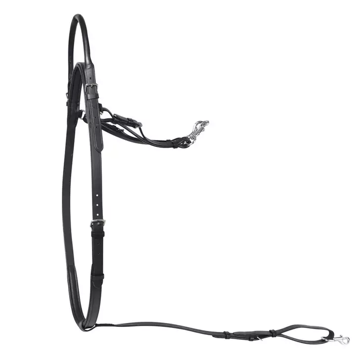 Musta rintaremmi kahvalla Hansbo Sport - Hevosen satulatarvikkeet - 7320276041099 - 1